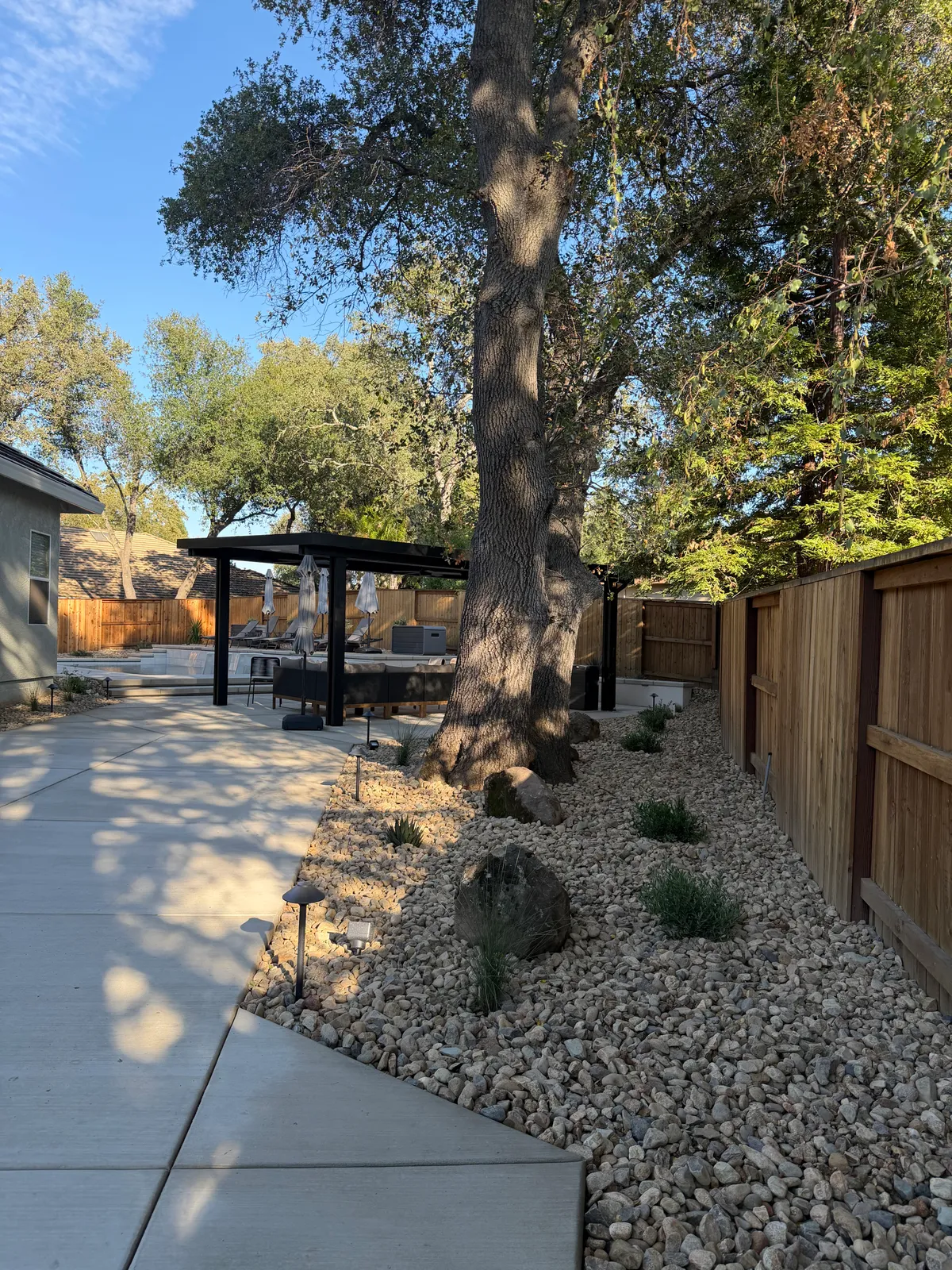 Outdoor living and landscape phase of a CJR pool project, photo 30