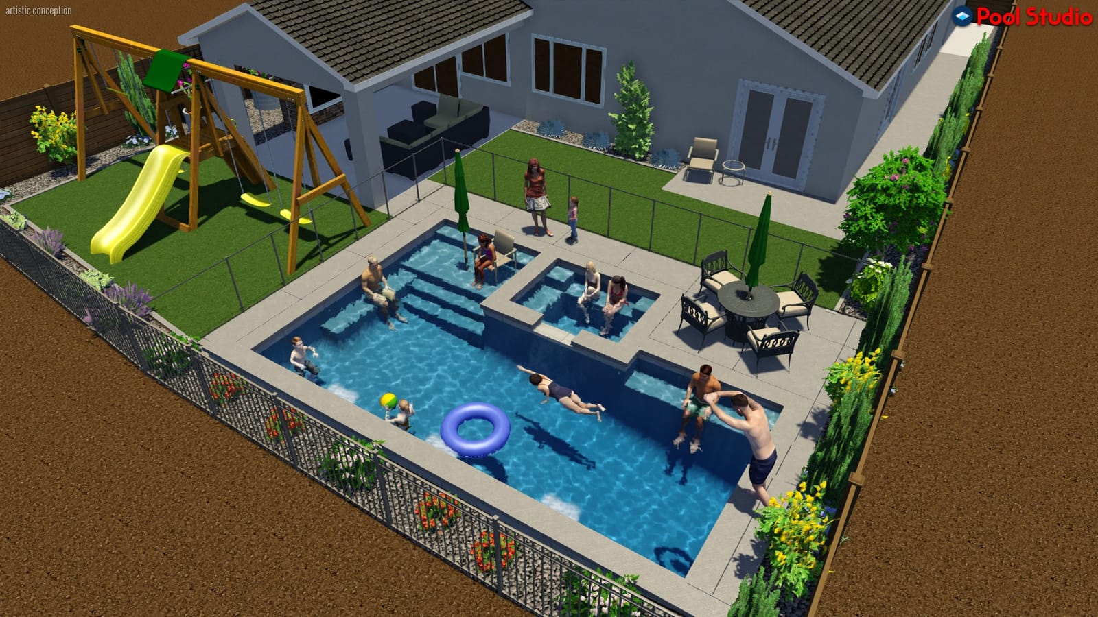 Swimming Pool Design phase, additional CJR pool project photo 3