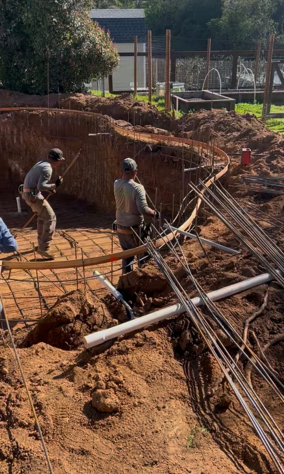 Forms & Rebar phase, additional CJR pool project photo 2