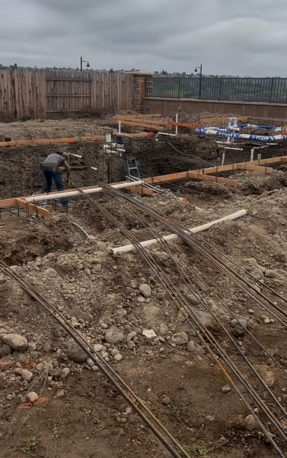 Forms & Rebar phase, additional CJR pool project photo 3