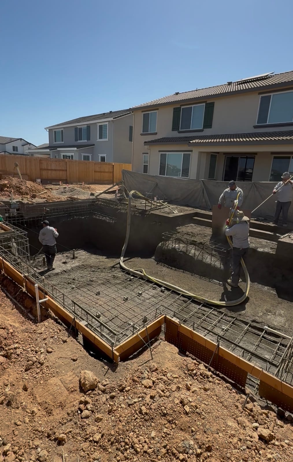 Gunite phase, additional CJR pool project photo 2