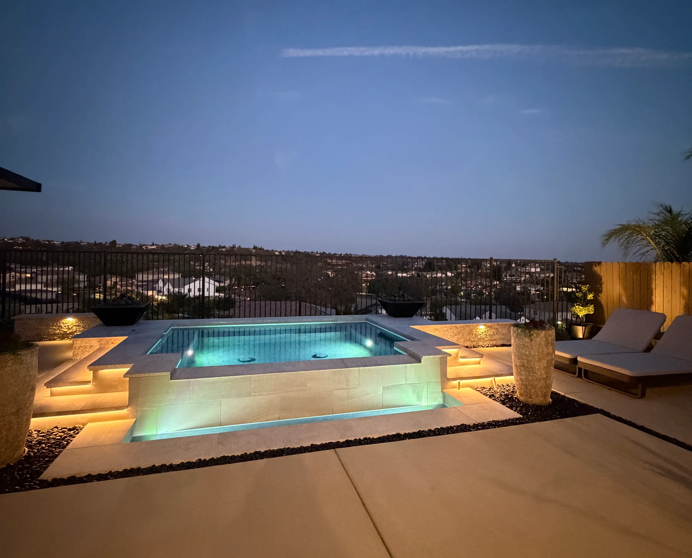 Pool construction project by CJR Concrete & Landscape Construction