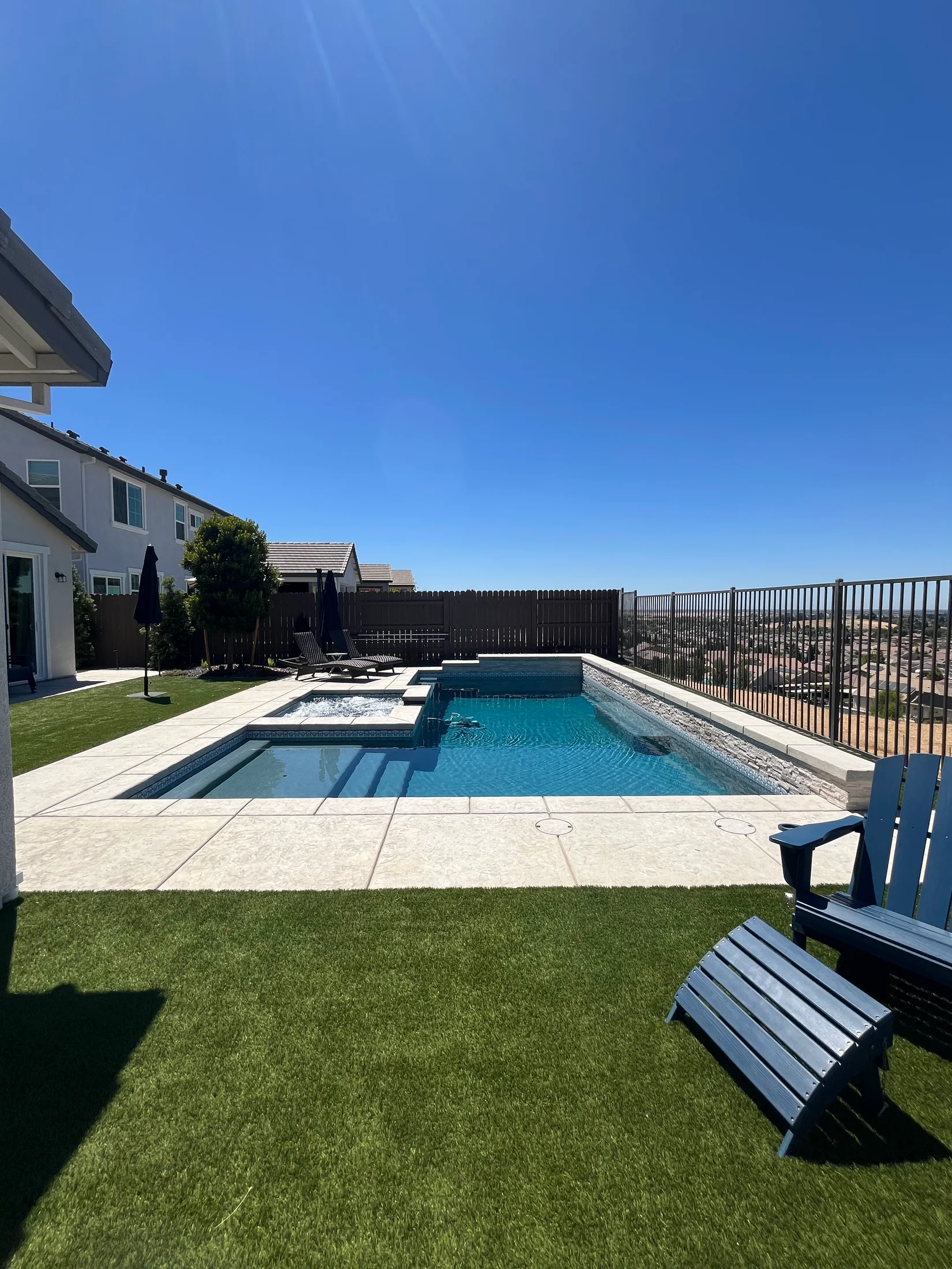 Pool construction project by CJR Concrete & Landscape Construction