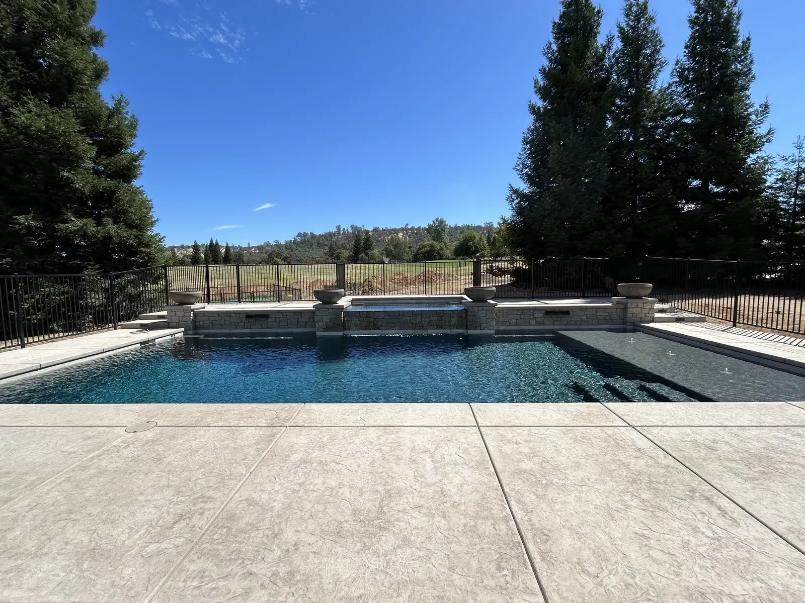 Pool construction project by CJR Concrete & Landscape Construction